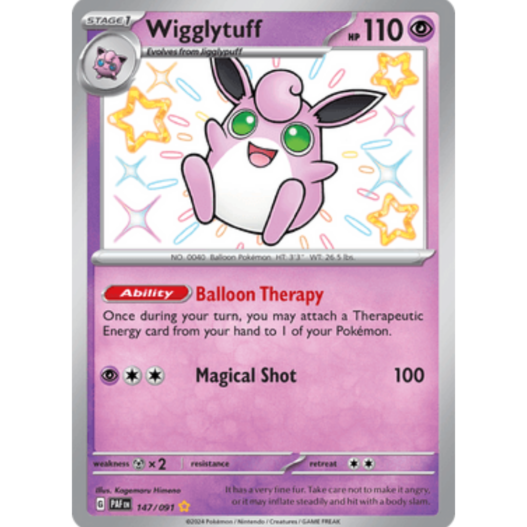 Wigglytuff 147 - Holofoil SV Paldean Fates - Shiny Rare