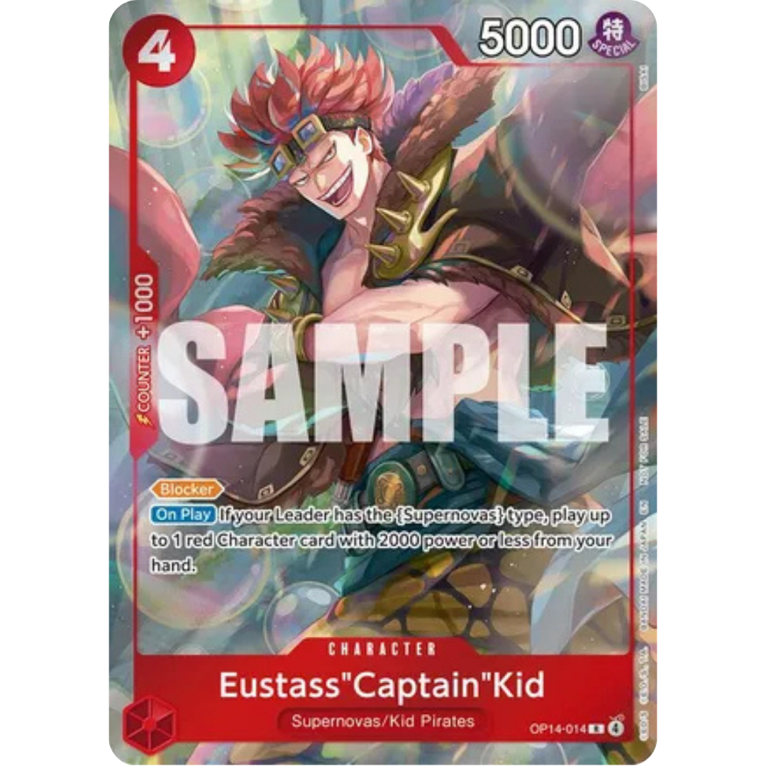 Eustass"Captain"Kid - OP14-014 (Dash Pack) (OP14-014) - The Azure Sea's Seven Foil