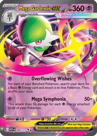 Mega Gardevoir ex 089 - Holofoil ME Ascended Heroes - Double Rare