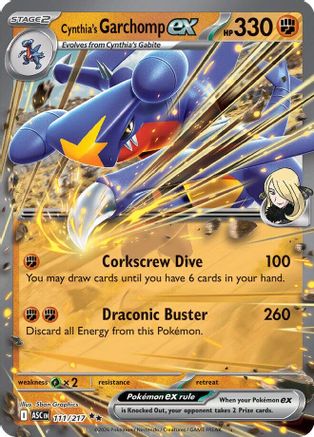 Cynthia's Garchomp ex 111 - Holofoil ME Ascended Heroes - Double Rare