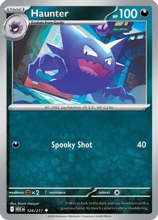 Haunter 124 - Reverse Holofoil ME Ascended Heroes - Uncommon