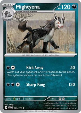 Mightyena 129/217 ME Ascended Heroes - Uncommon