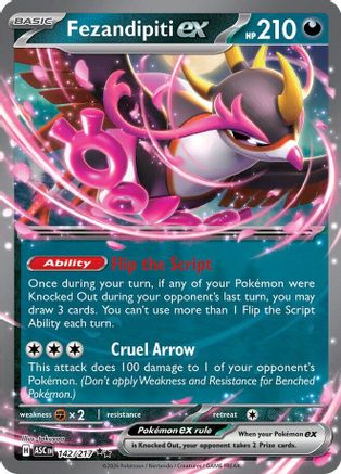 Fezandipiti ex 142/217 - Holofoil ME Ascended Heroes - Double Rare