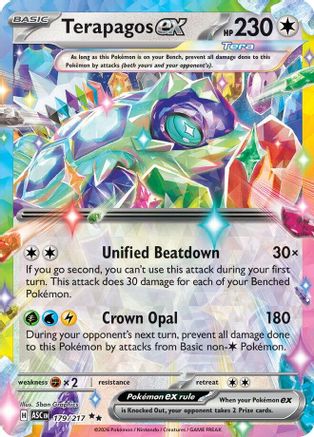 Terapagos ex 179 - Holofoil ME Ascended Heroes - Double Rare