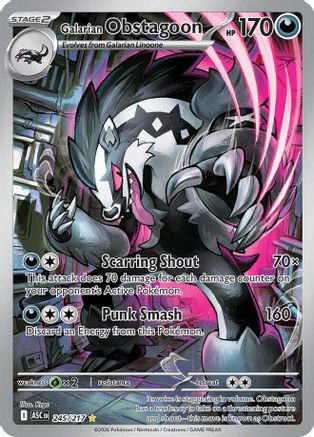Galarian Obstagoon 245/217 - Holofoil ME Ascended Heroes - Illustration Rare