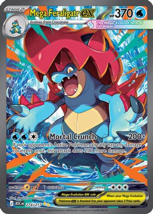 Mega Feraligatr ex 274/217 - Holofoil ME Ascended Heroes - Special Illustration Rare
