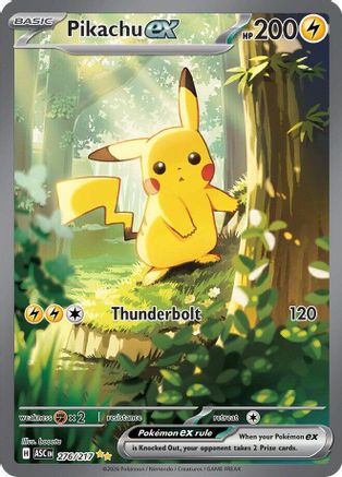 Pikachu ex 276/217 - Holofoil ME Ascended Heroes - Special Illustration Rare