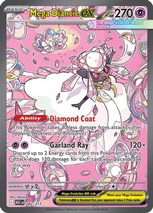 Mega Diancie ex 282/217 - Holofoil ME Ascended Heroes - Special Illustration Rare