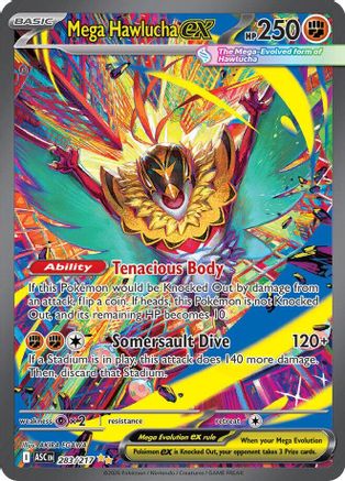 Mega Hawlucha ex 283/217 - Holofoil ME Ascended Heroes - Special Illustration Rare