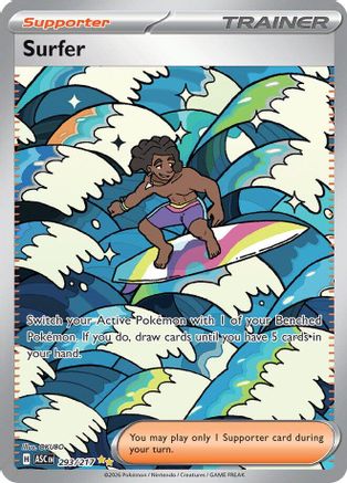Surfer 293/217 - Holofoil ME Ascended Heroes - Special Illustration Rare