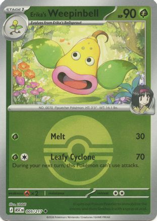 Erika's Weepinbell (Poke Ball) 005 - Reverse Holofoil ME Ascended Heroes - Uncommon