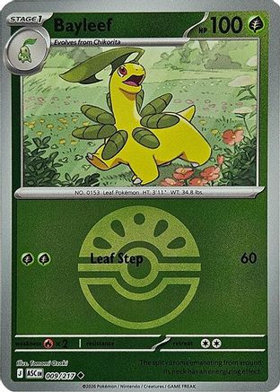 Bayleef (Friend Ball) 009 - Reverse Holofoil ME Ascended Heroes - Uncommon