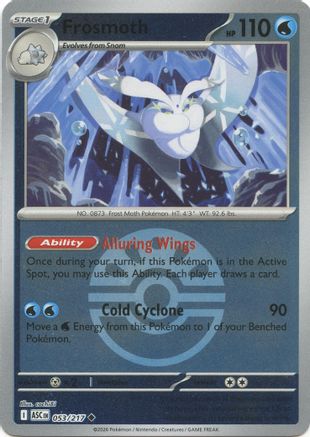 Frosmoth (Friend Ball) 053 - Reverse Holofoil ME Ascended Heroes - Uncommon