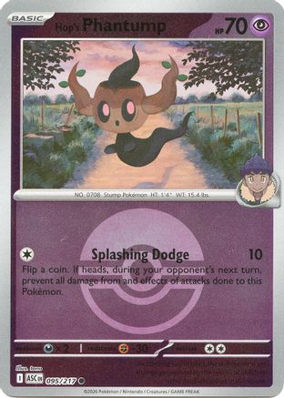 Hop's Phantump (Poke Ball) 095 - Reverse Holofoil ME Ascended Heroes - Common