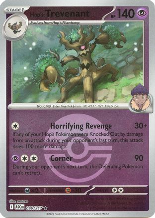 Hop's Trevenant 096/217 - Reverse Holofoil ME Ascended Heroes - Rare