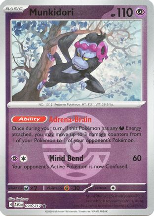 Munkidori (Dusk Ball) 099 - Reverse Holofoil ME Ascended Heroes - Rare