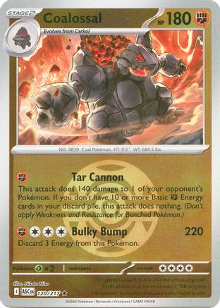 Coalossal (Dusk Ball) 120 - Reverse Holofoil ME Ascended Heroes - Rare