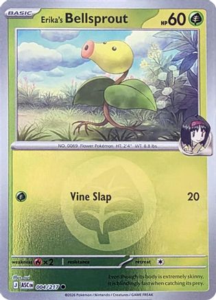 Erika's Bellsprout (Energy Symbol Pattern) 004 - Reverse Holofoil ME Ascended Heroes - Common