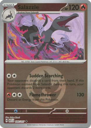 Salazzle 035/217 - Reverse Holofoil ME Ascended Heroes - Uncommon