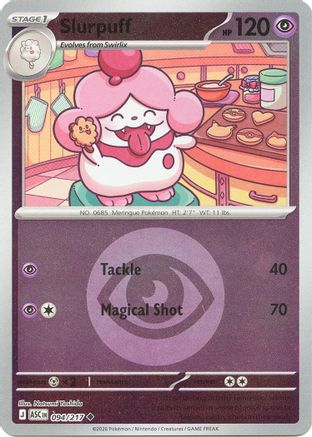 Slurpuff 094/217 - Reverse Holofoil ME Ascended Heroes - Uncommon