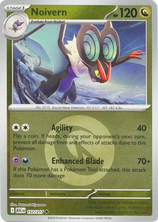 Noivern (Energy Symbol Pattern) 157 - Reverse Holofoil ME Ascended Heroes - Uncommon