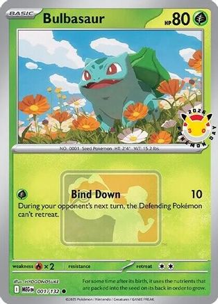 Bulbasaur (Pokemon Day 2026) 001 - Holofoil Miscellaneous Cards & Products - Common
