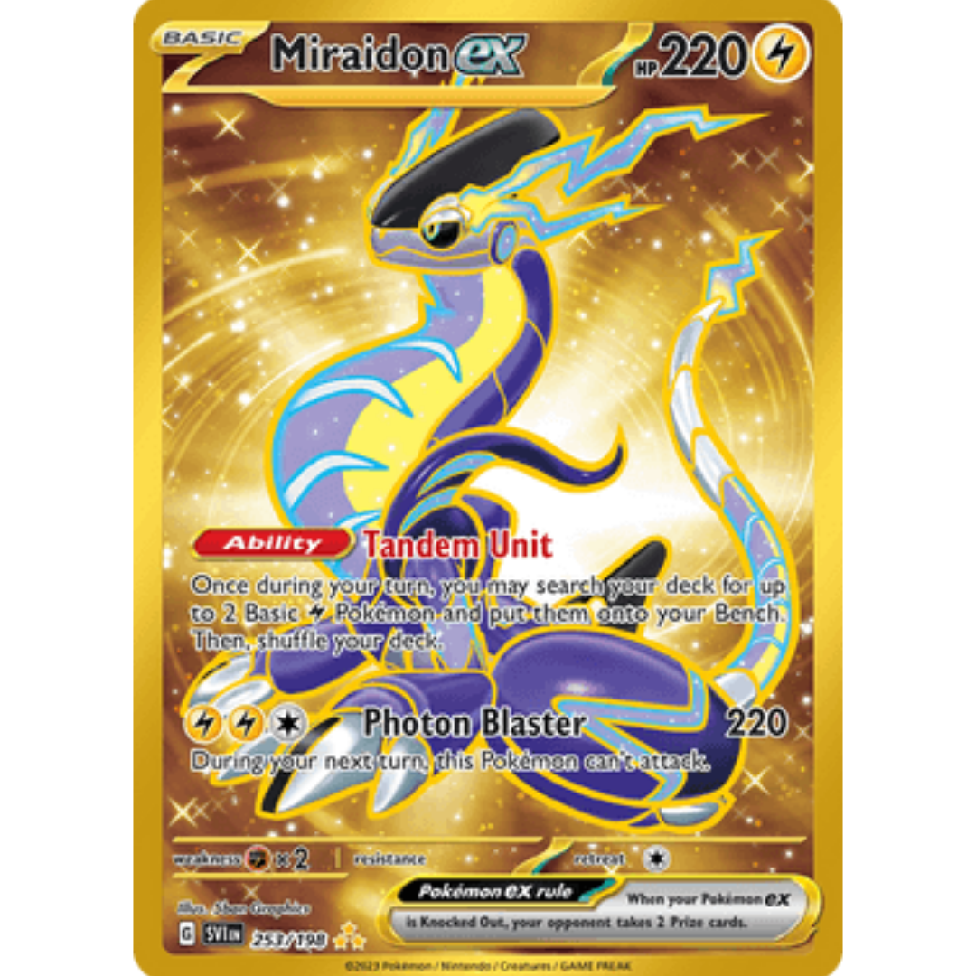Miraidon ex 253/198 - Holofoil SV01 Scarlet & Violet Base Set - Hyper Rare