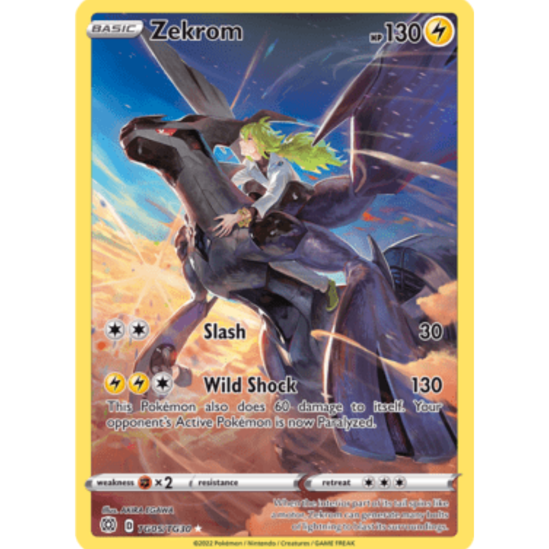 Zekrom TG05 - Holofoil SWSH09 Brilliant Stars Trainer Gallery - Ultra Rare