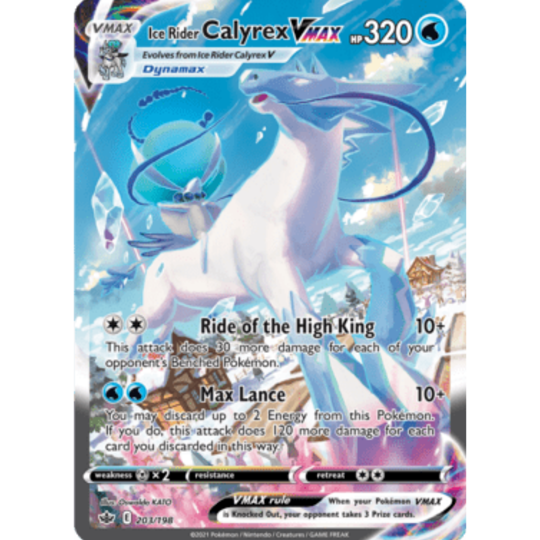 Ice Rider Calyrex VMAX (Alternate Art Secret) 203 - Holofoil SWSH06 Chilling Reign - Secret Rare