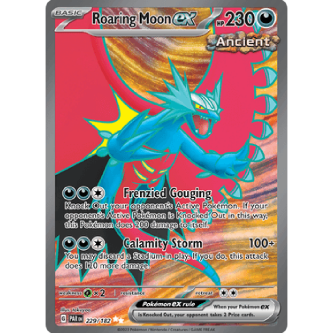 Roaring Moon ex 229/182 - Holofoil SV04 Paradox Rift - Ultra Rare
