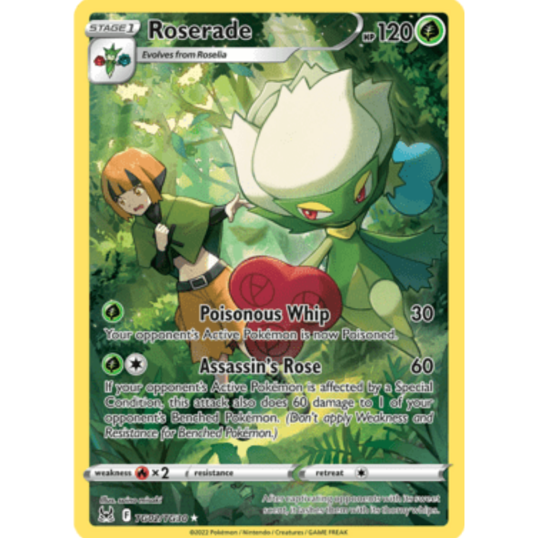 Roserade TG02 - Holofoil SWSH11 Lost Origin Trainer Gallery - Ultra Rare