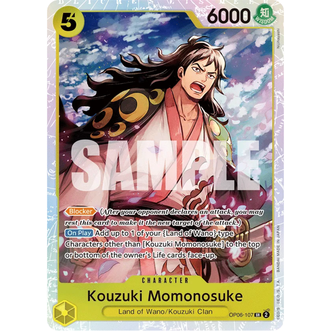 Kouzuki Momonosuke (OP06-107) - Wings of the Captain Foil