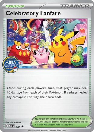 Celebratory Fanfare (Asia Championship Series 24-25) 028 ME Mega Evolution Promo - Promo