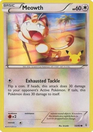 Meowth 053/83 - Holofoil Miscellaneous Cards & Products - Promo
