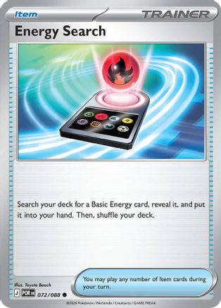 Energy Search 072 - Reverse Holofoil ME03 Perfect Order - Common