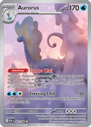Aurorus 092/088 - Holofoil ME03 Perfect Order - Illustration Rare