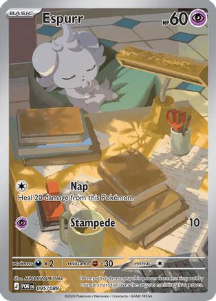 Espurr 095/088 - Holofoil ME03 Perfect Order - Illustration Rare
