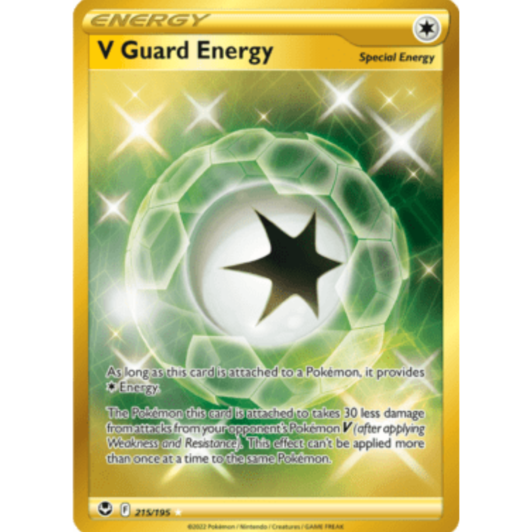 V Guard Energy (Secret) 215 - Holofoil SWSH12 Silver Tempest - Secret Rare