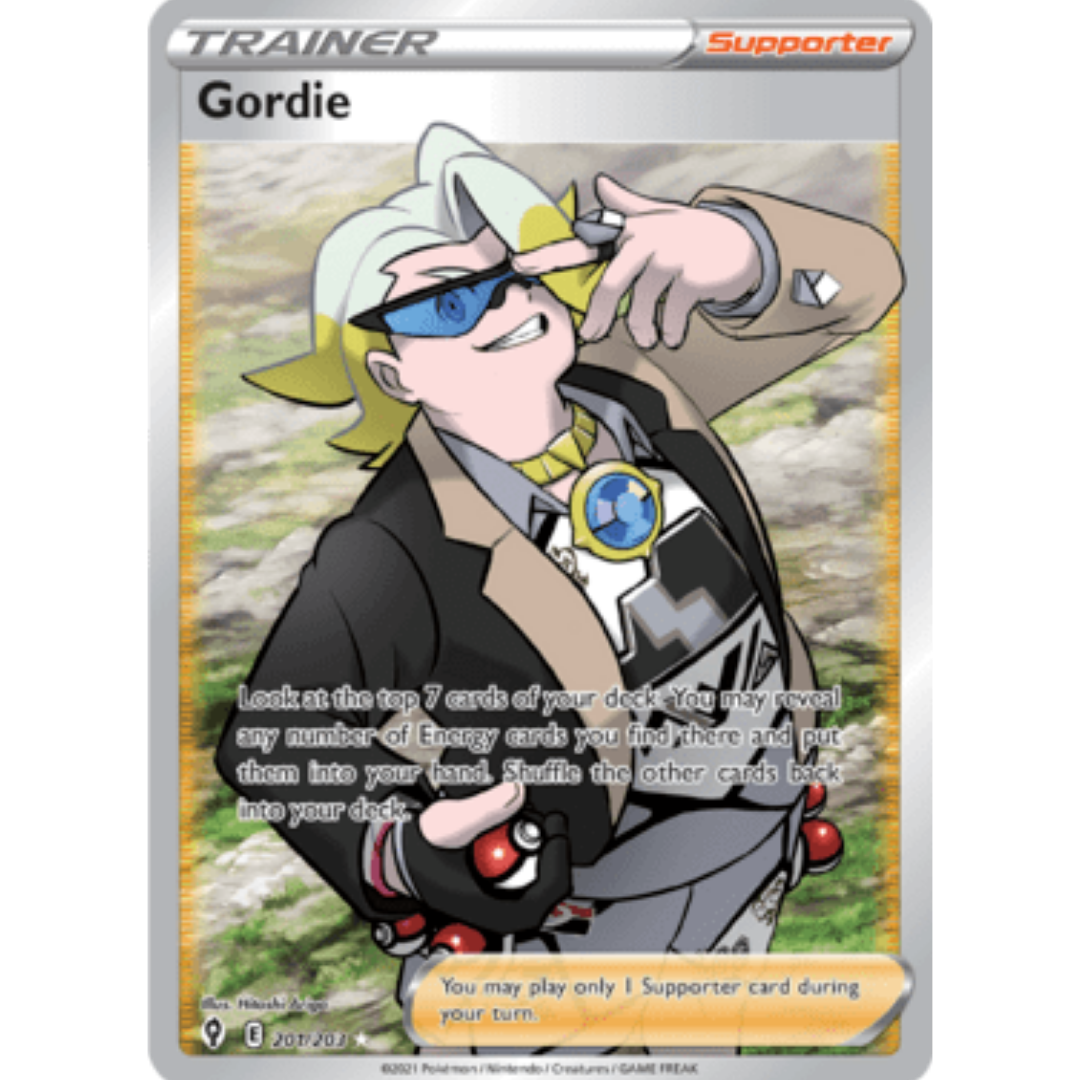 Gordie (Full Art) 201 - Holofoil SWSH07 Evolving Skies - Ultra Rare