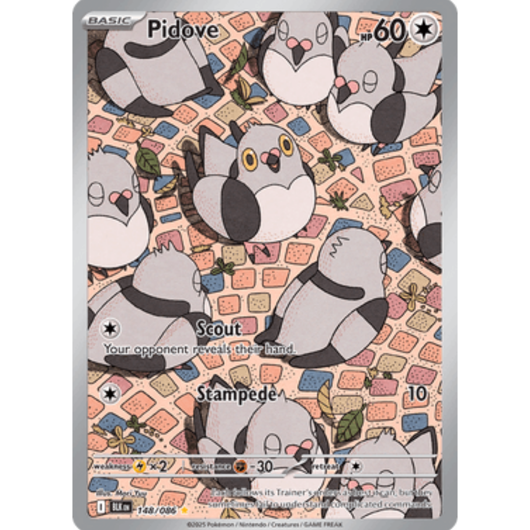 Pidove 148/086 - Holofoil SV Black Bolt - Illustration Rare