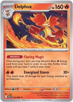 Delphox 013/086 Deck Exclusives - Holo Rare