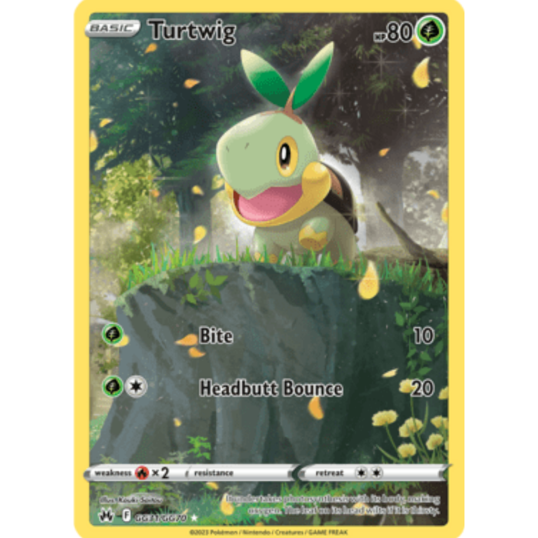 Turtwig GG31 - Holofoil SWSH Crown Zenith Galarian Gallery - Ultra Rare
