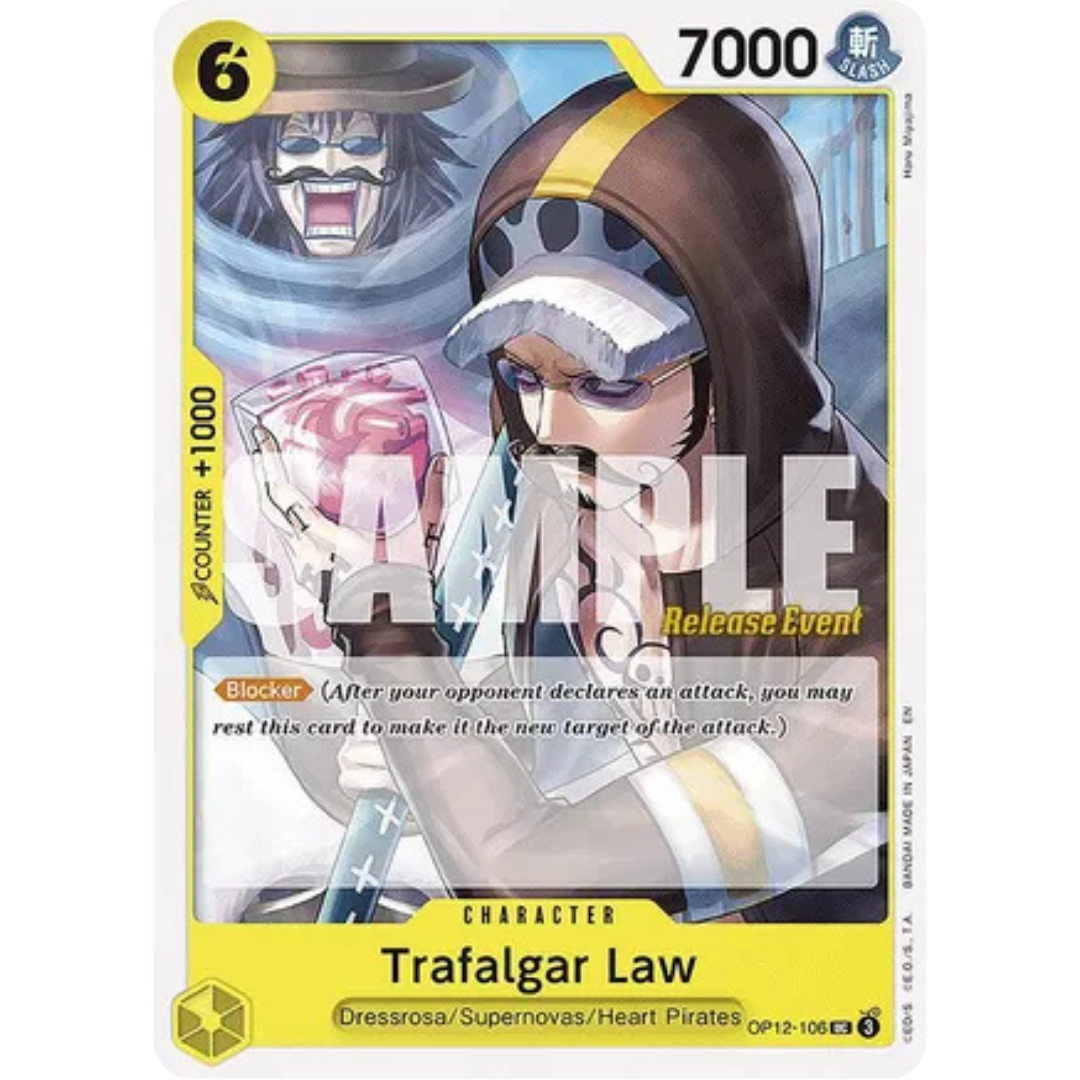 Trafalgar Law (106) (OP12-106) - Legacy of the Master Release Event Cards