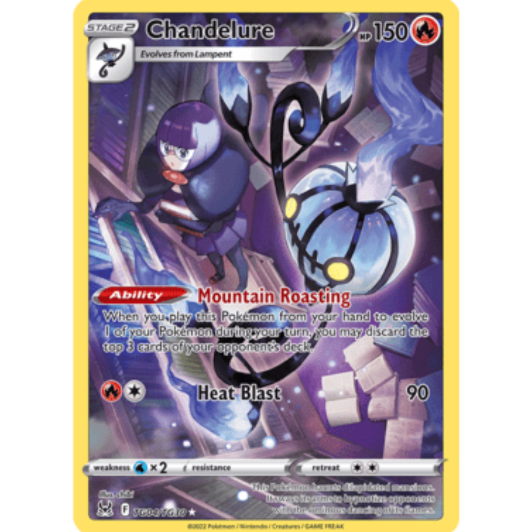 Chandelure TG04 - Holofoil SWSH11 Lost Origin Trainer Gallery - Ultra Rare