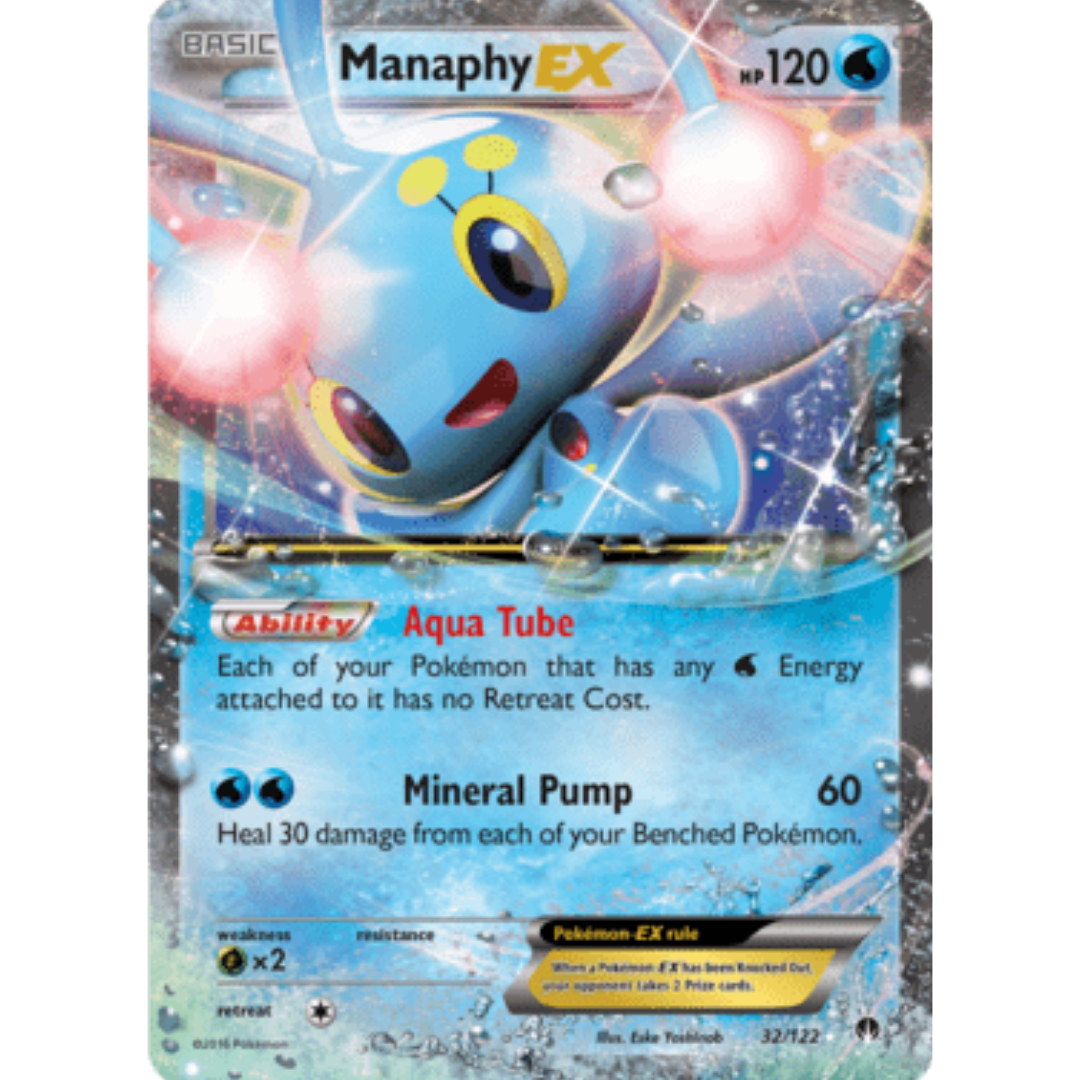 Manaphy EX 032/122 - Holofoil XY BREAKpoint - Ultra Rare