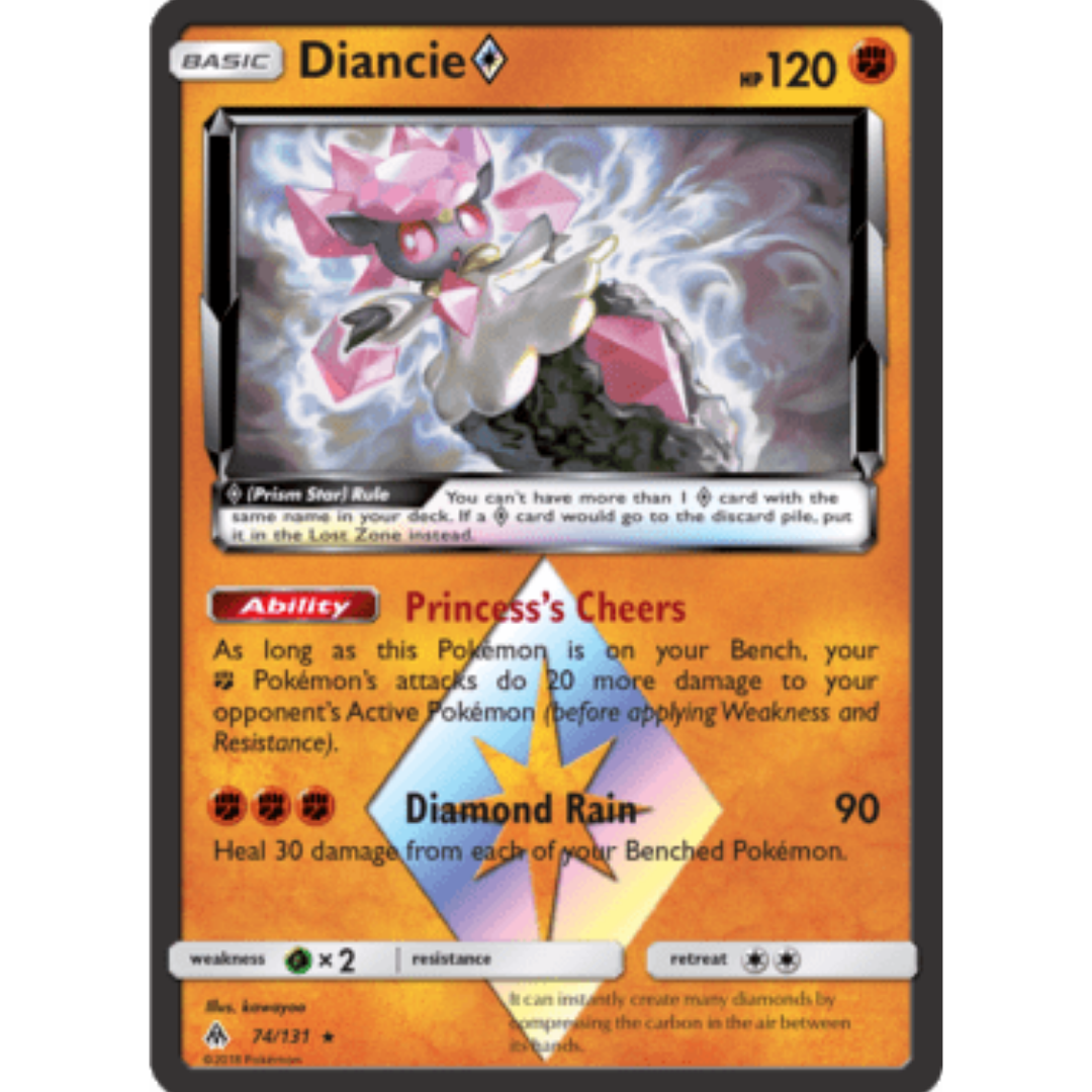 Diancie Prism Star 074 - Holofoil SM Forbidden Light - Prism Rare