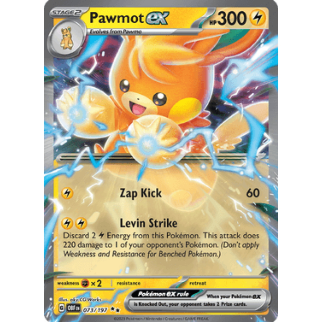 Pawmot ex 073 - Holofoil SV03 Obsidian Flames - Double Rare