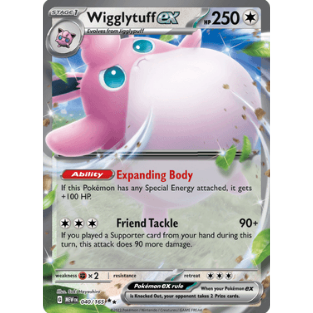 Wigglytuff ex 040/165 - Holofoil SV Scarlet & Violet 151 - Double Rare