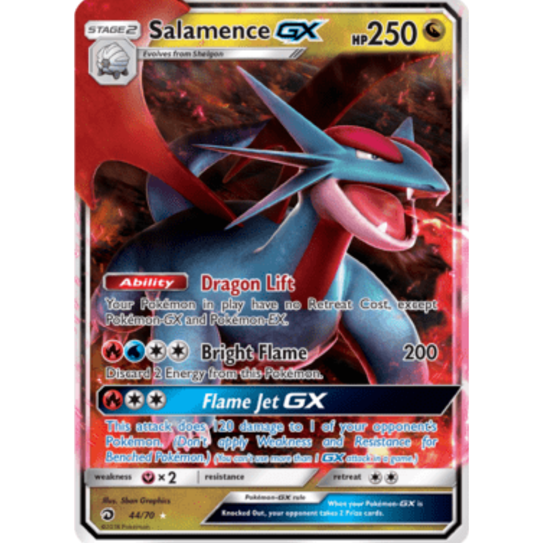 Salamence GX 044/70 - Holofoil Dragon Majesty - Ultra Rare