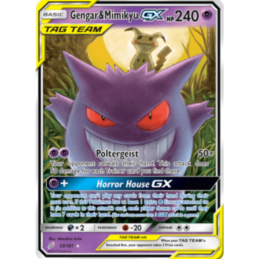 Gengar & Mimikyu GX 053 - Holofoil SM Team Up - Ultra Rare